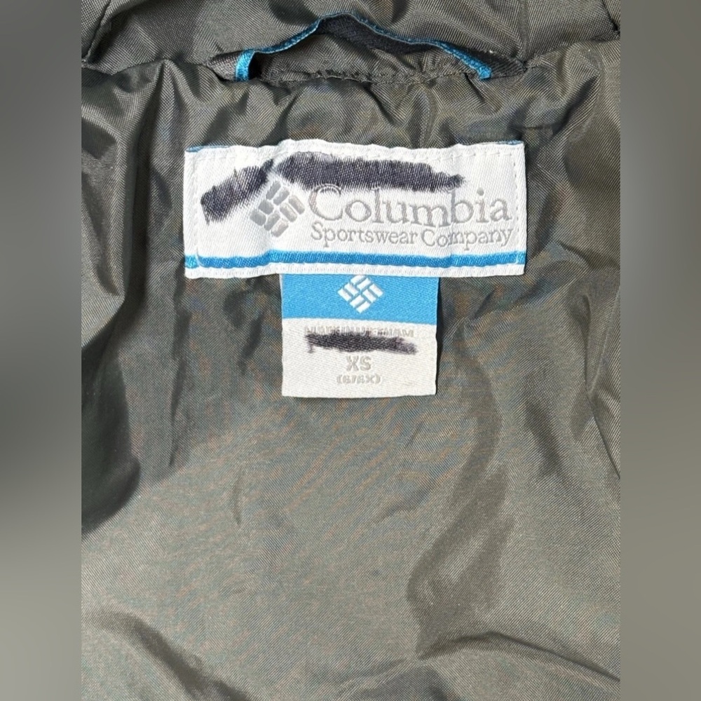 Columbia Boys XS 6 / 7 Puffy Winter Jacket Grey Blocked Machine Wash - Picture 6 of 6